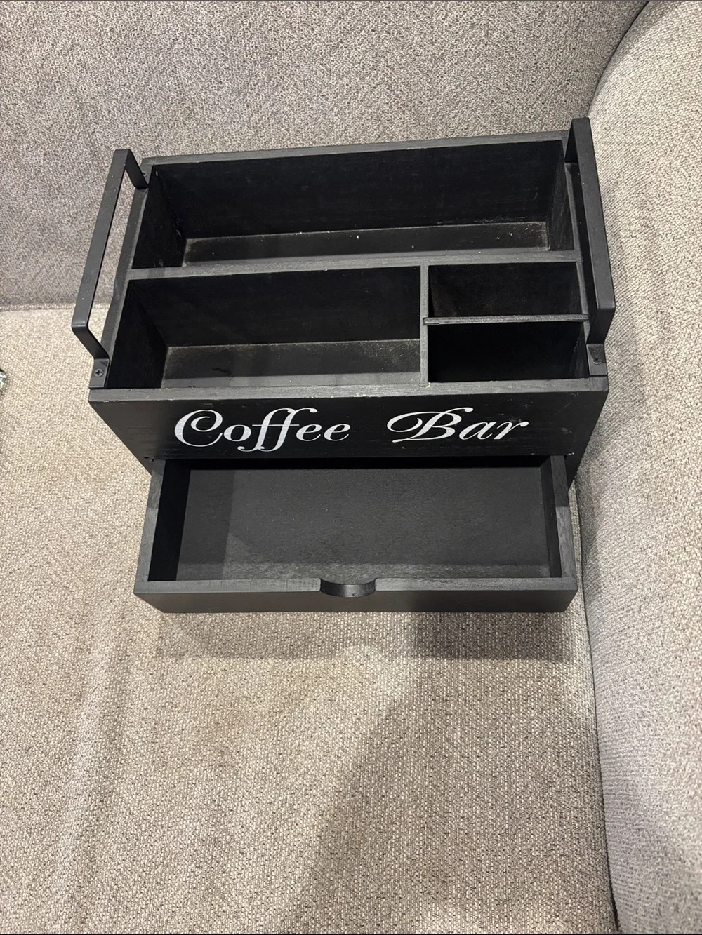 Coffee Bar Organizer Caddy - Black